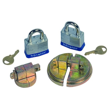 Justrite Justrite Drum Lock Set W/ Padlocks for Steel Drums - Pair 8510